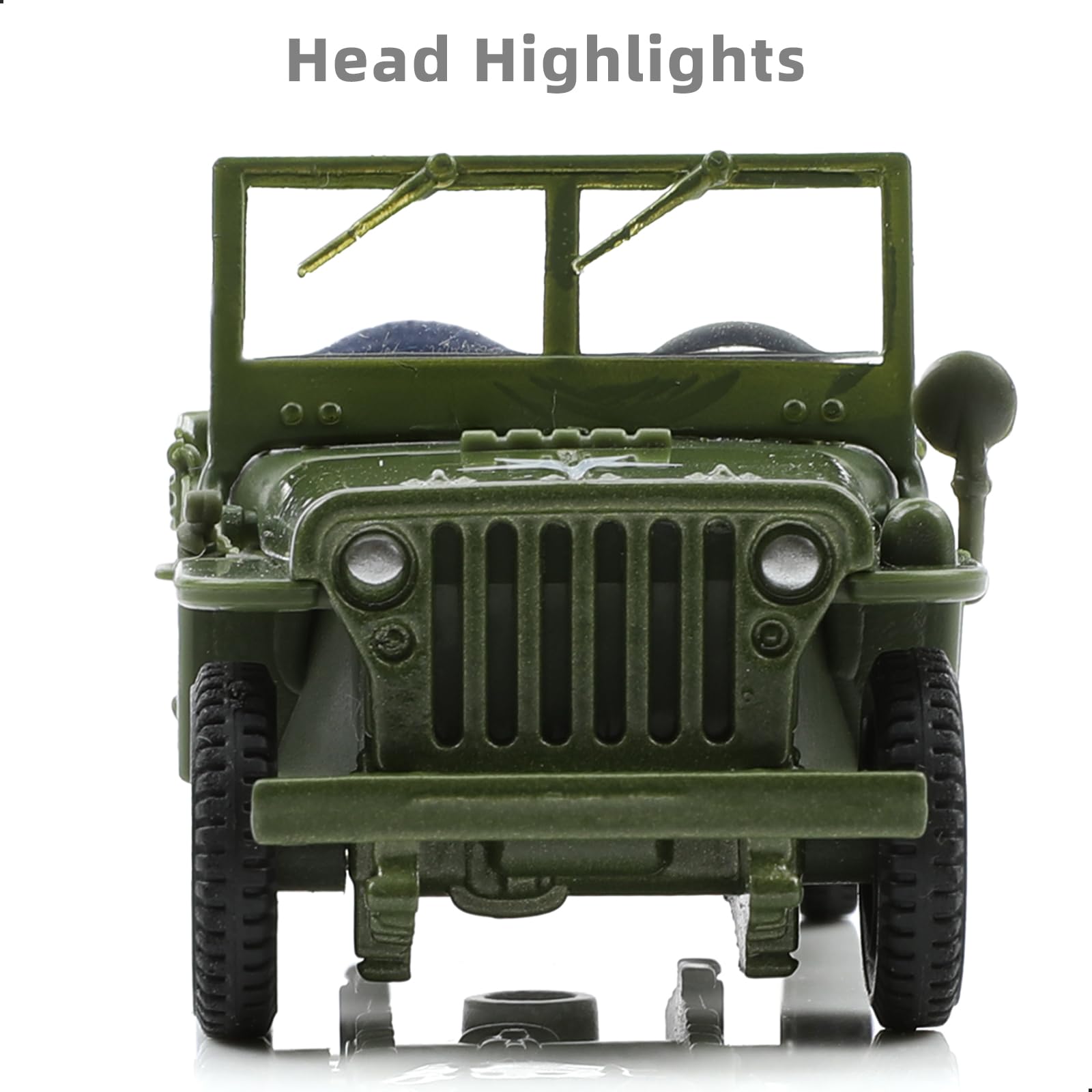 Amazon.co.jp: NUOTIE 1/43 Willys MB ジープモデル 軍用車両 オフ